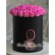 Cutie rotunda cu 29 trandafiri roz