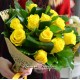 Buchet rotund galben