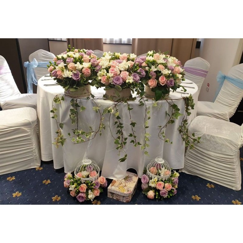 Prezidiu cu colivii si cutii