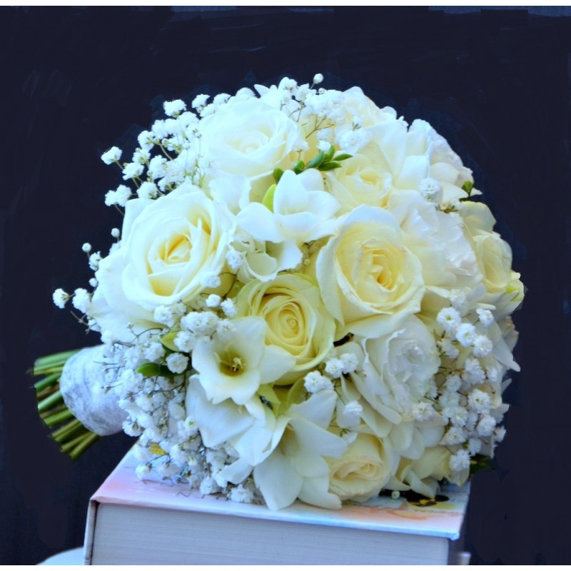 Buchet mireasa alb
