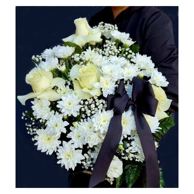 Jerba cu trandafiri si crizanteme