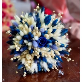 Buchet Teo alb-albastru Buchet Teo alb-albastru