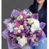 Buchet spectaculos alb-mov