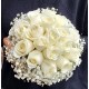 Buchet mireasa 17 trandafiri 
