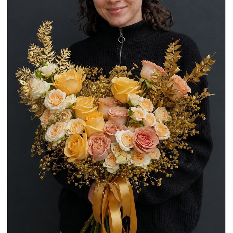 Buchet „Golden Peach”