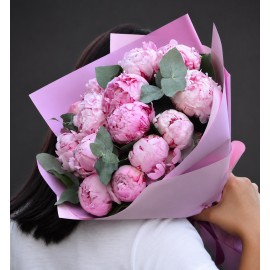 Buchet 15 bujori