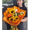 Buchet de vara cu floarea soarelui