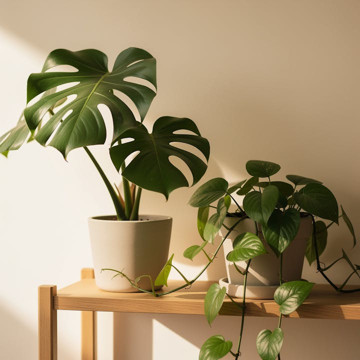 Plante de interior pe raft