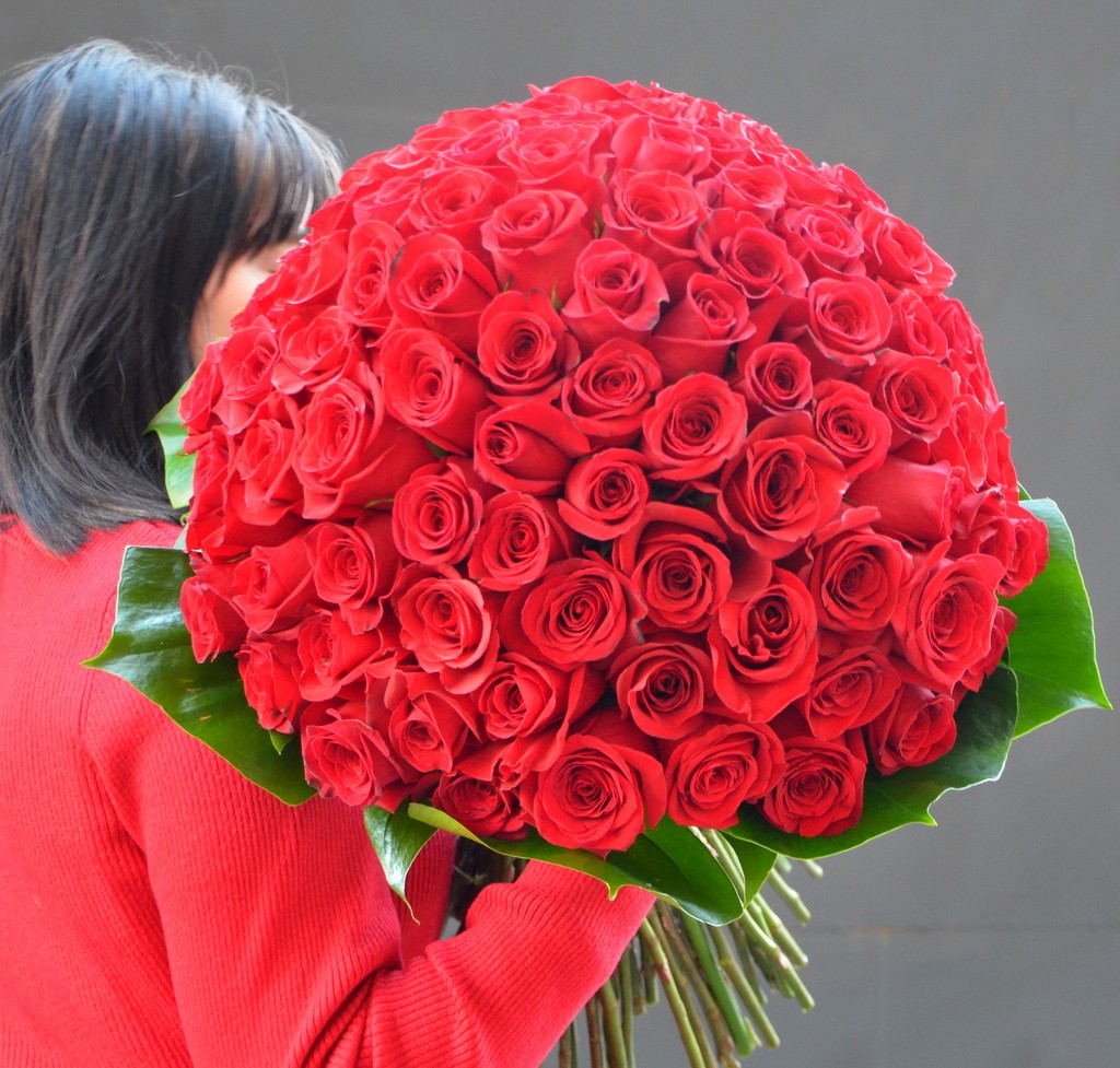 Buchet 101 trandafiri 