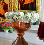 Decor cristelnita cu crini