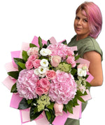 Buchet Anabela cu hortensii