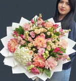 Buchet elegant pastelat