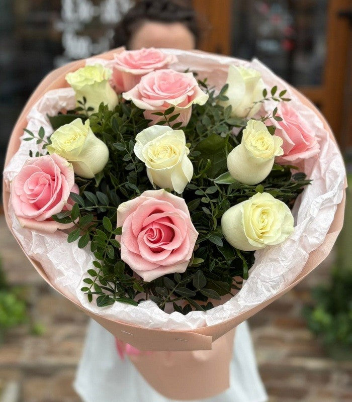 Buchet rotund roz