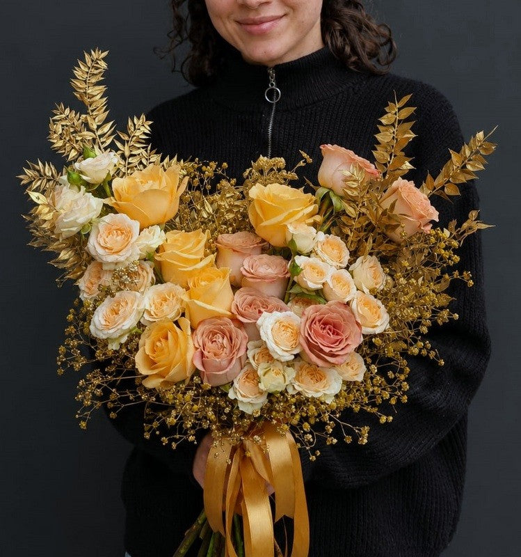 Buchet „Golden Peach”
