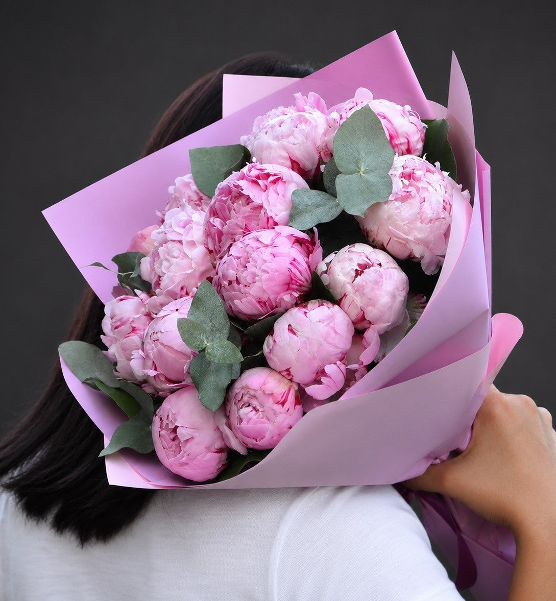 Buchet 15 bujori