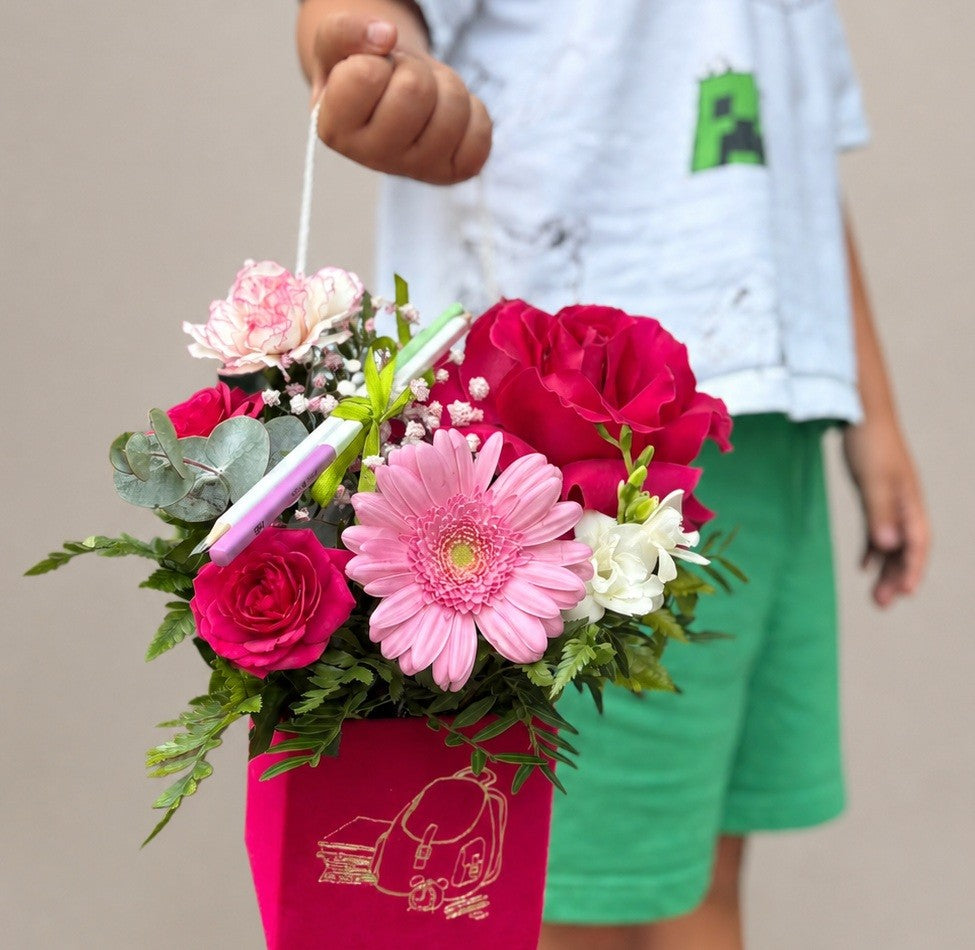 Cutie „Ghiozdănel cu Flori”