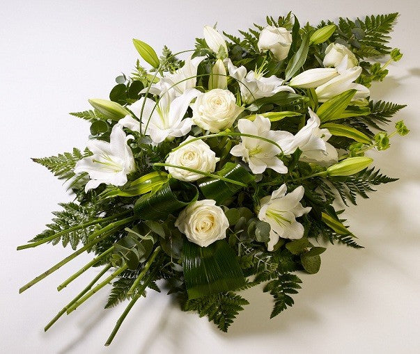 Buchet funerar alb