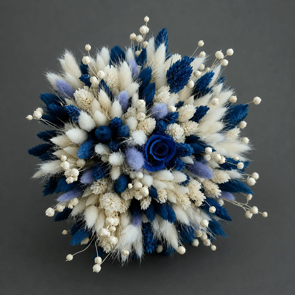 Buchet Teo alb-albastru
