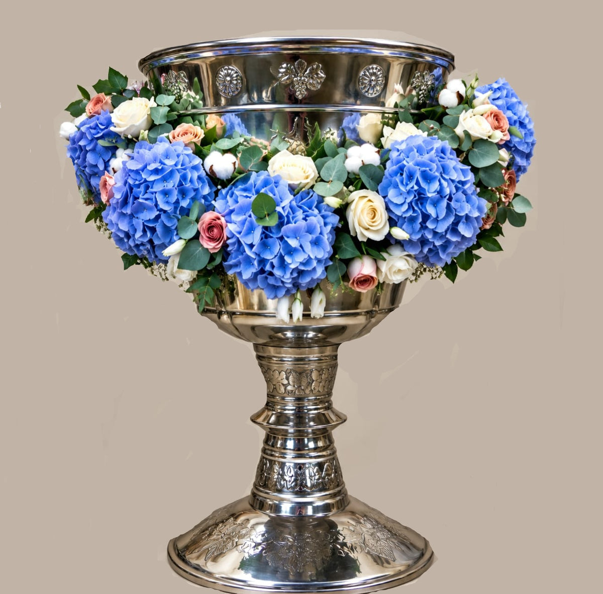 Decor floral cristelniță „Senin albastru”